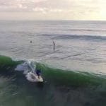 Aerial Views of a SUP Surf Session in Jupiter, FL