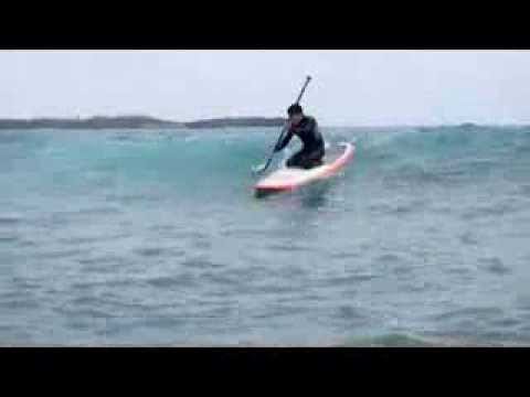 Beginner SUP surf in Okinawa, Japan