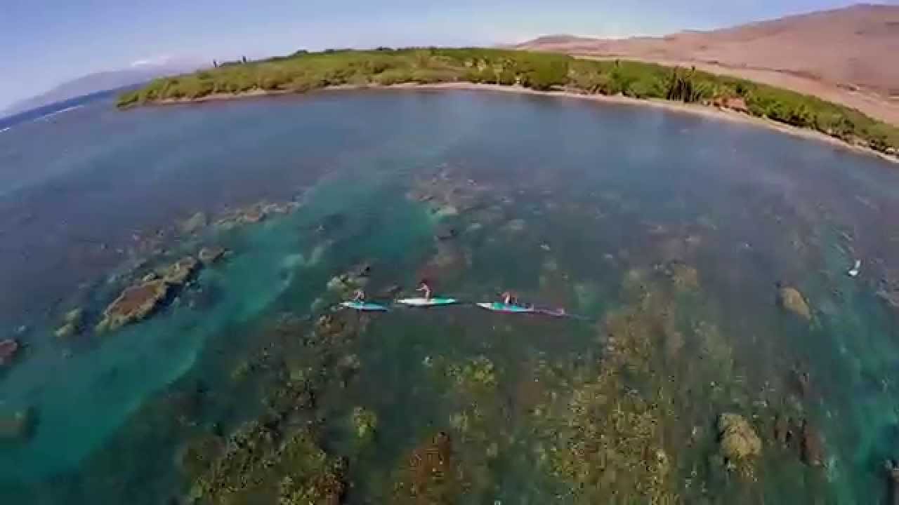 Morning SUP on Maui with the Schweitzer family
