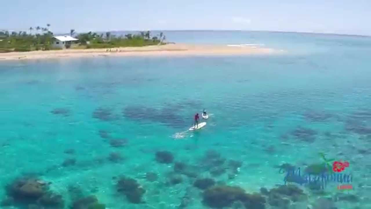Stand Up Paddle Drone Video in Tonga