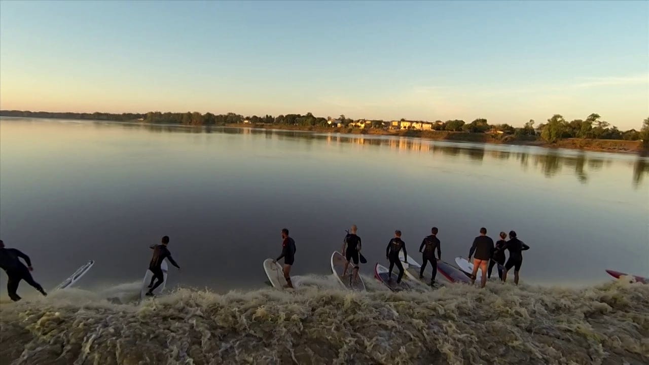 Stunning Drone Footage of a Tidal Bore in France