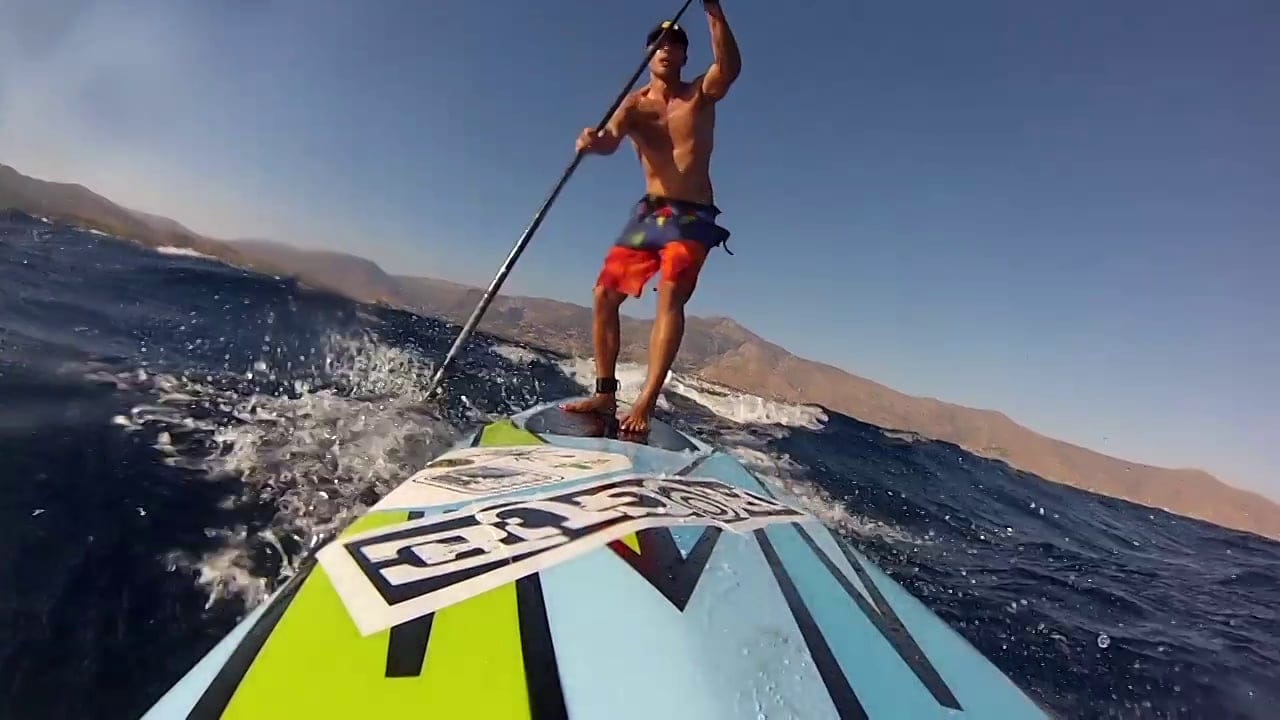 SUP Downwind Skills in South Evia, Greece