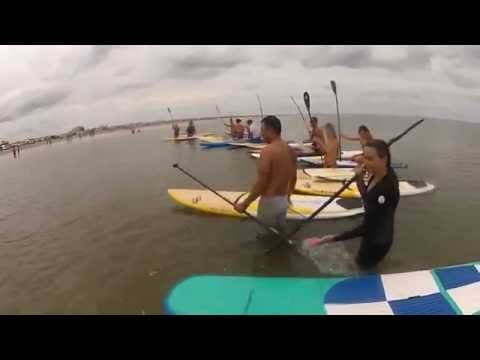 Paddleboarding get-together in Vivavento, Brazil