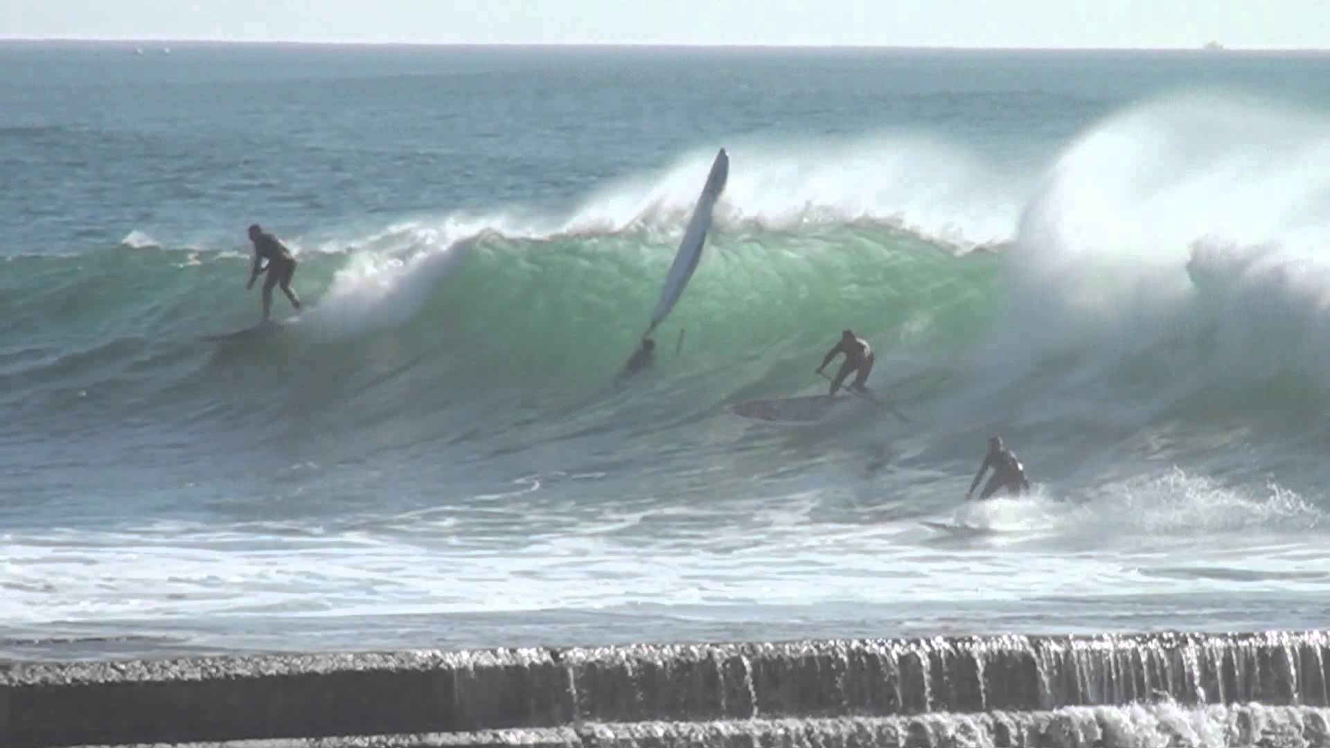 SUP surf on praia da Rata, Brazil