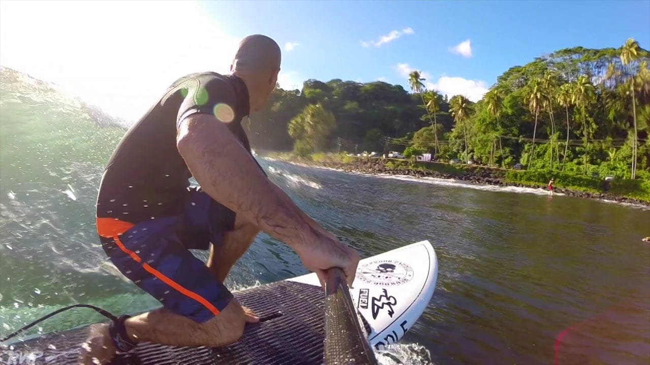Tahiti SUP Surf with Jean Lucchini
