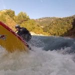 Whitewater SUP on the Gallego river in Spain