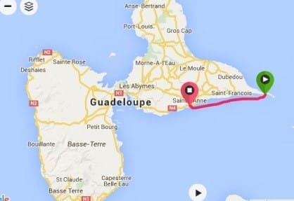 carte guadeloupe etape 1