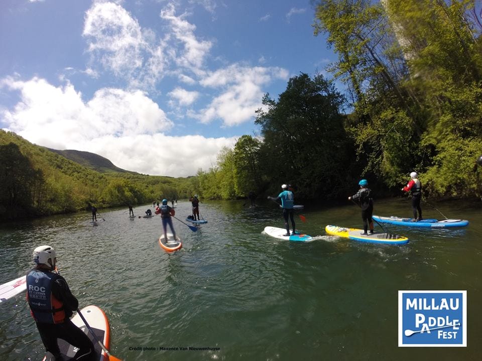 millau paddle fest 2016 group paddling