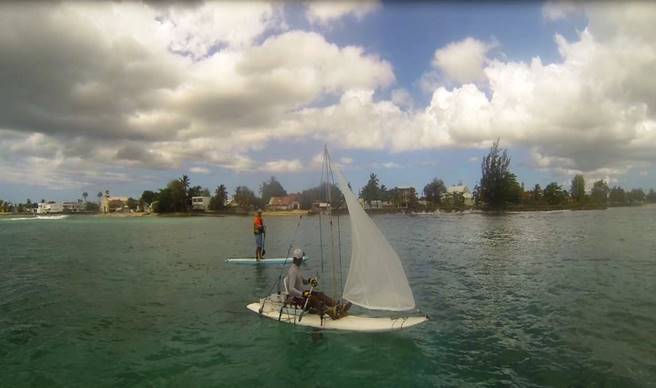 guadeloupe stand up paddle papillon