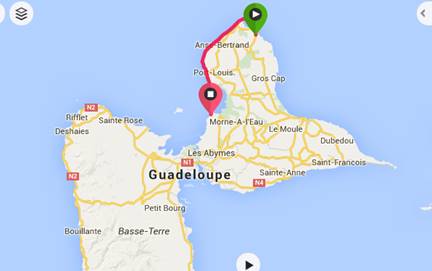 parcours etape 3 guadeloupe