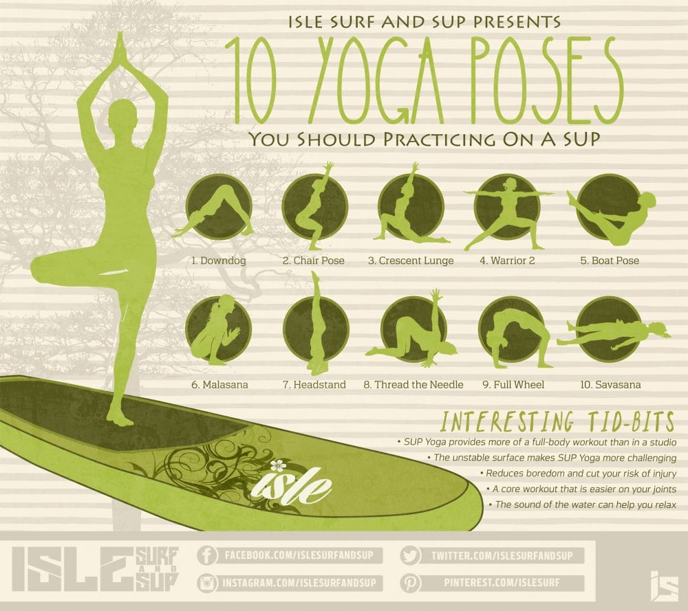 10 sup yoga poses