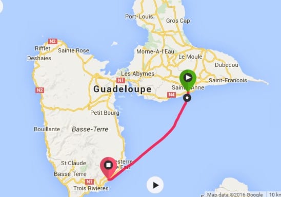 etape 4 guadeloupe carte