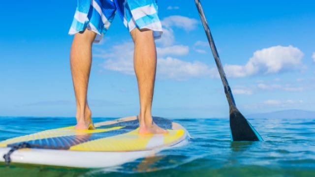 feet stand up paddle