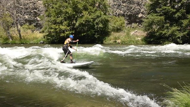 Whitewater SUP in Deschutes River, Oregon