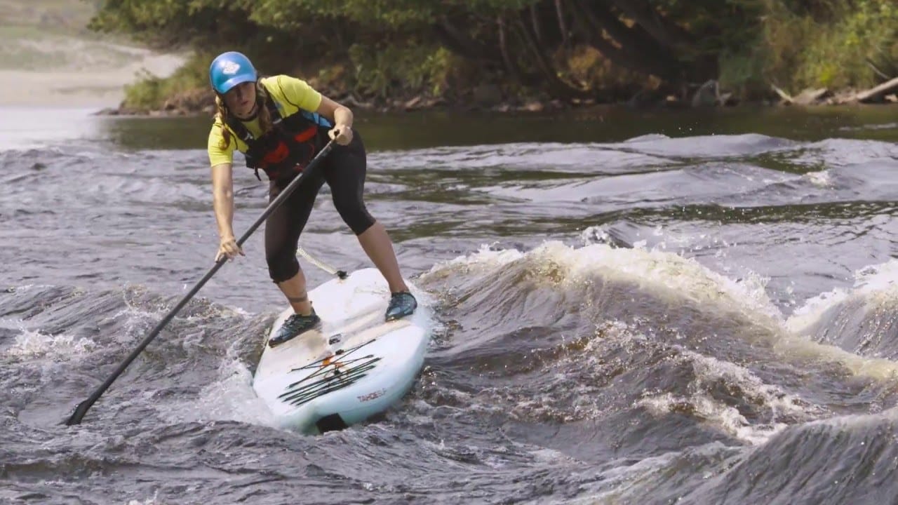 Whitewater SUP on the biggest rapid of the Ottawa River
