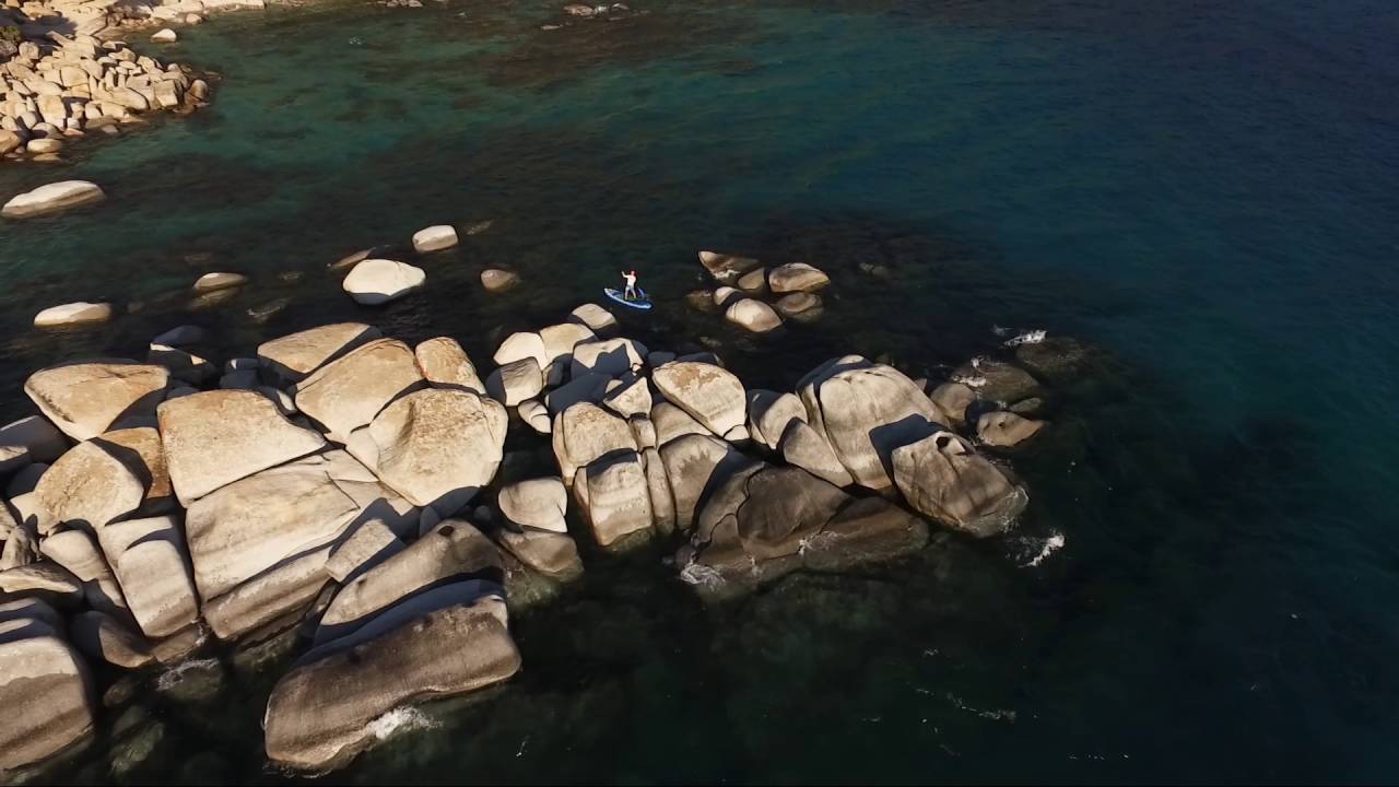 Amazing Stand Up Paddle Lake Tahoe Drone Video