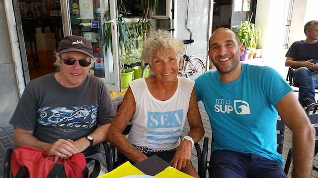 Joelle Terrien accueillie par Mathieu Astier de TotalSUP