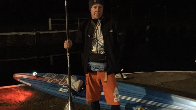 Pitch dark at the Start of the Great Glen Paddle Challenge
