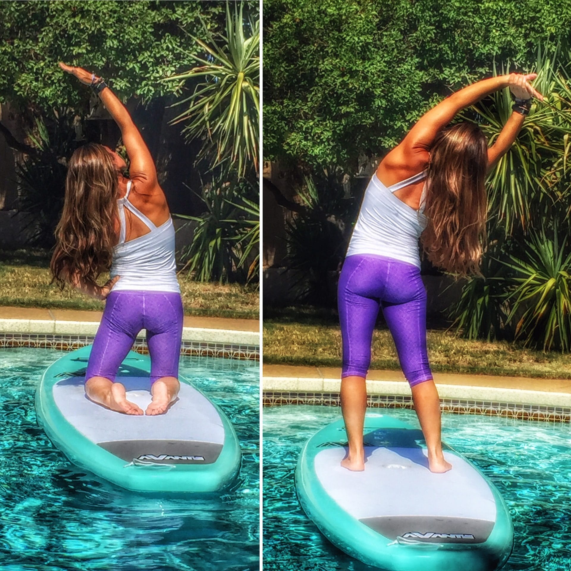 SUP Yoga Side Stretches