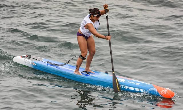 Angela Fernandes stand up paddle race
