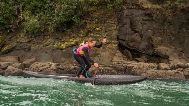 Annabel Anderson wins at the NZ SUP Nationals 2017