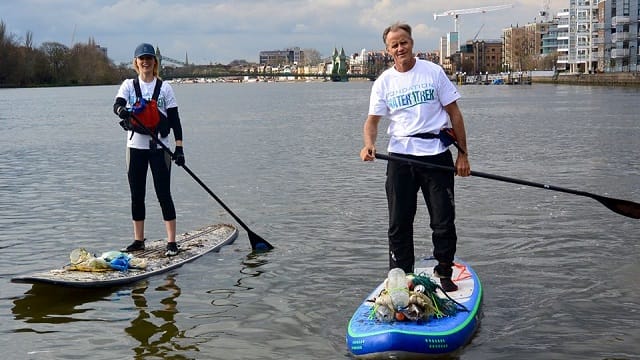riviere nettoyage SUP