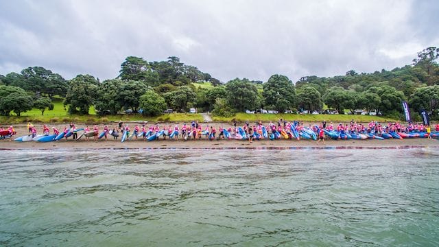 Starting line at the NZ SUP Nationals 2017
