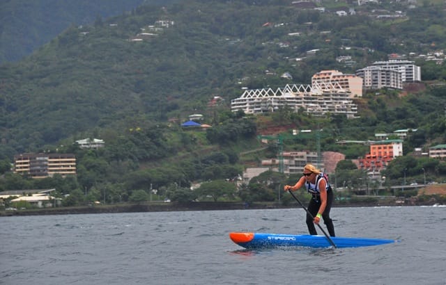 Sonni Honscheid SUP Race à Tahiti