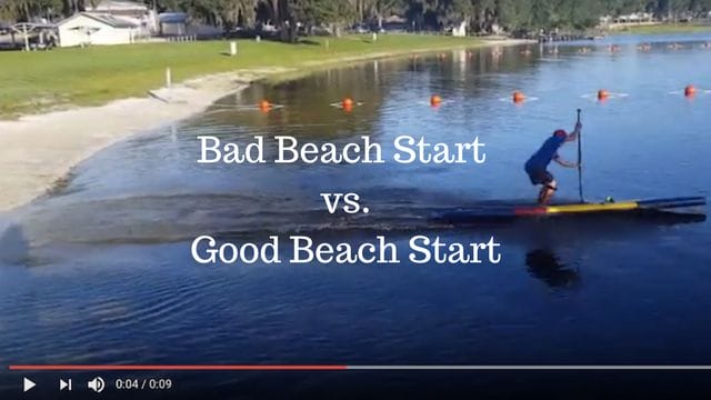 Bad Beach Start vs. Good Beach Start by Robert Norman