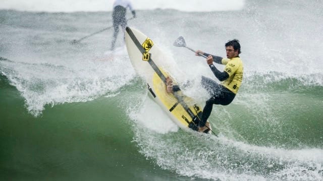 Mo Freitas fighting off cold conditions at the ISA World Championship in Denmark