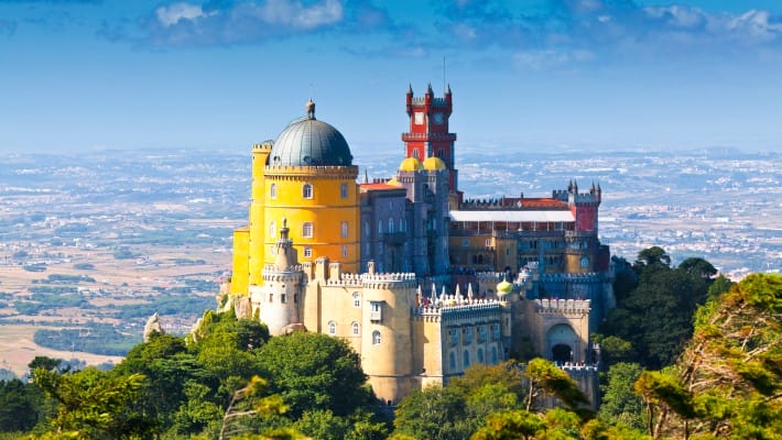 The Peno National Castle at Sintra, Portugal