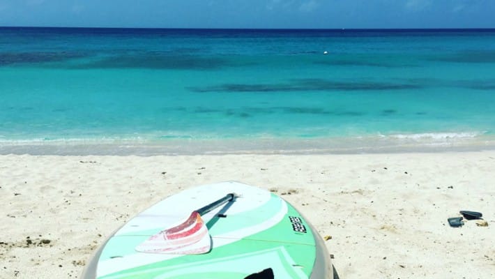Looking out onto the crystal clear waters of Saint-Martin