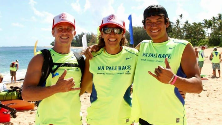 Tehotu Wong takes part in the Na Pali Race 2017