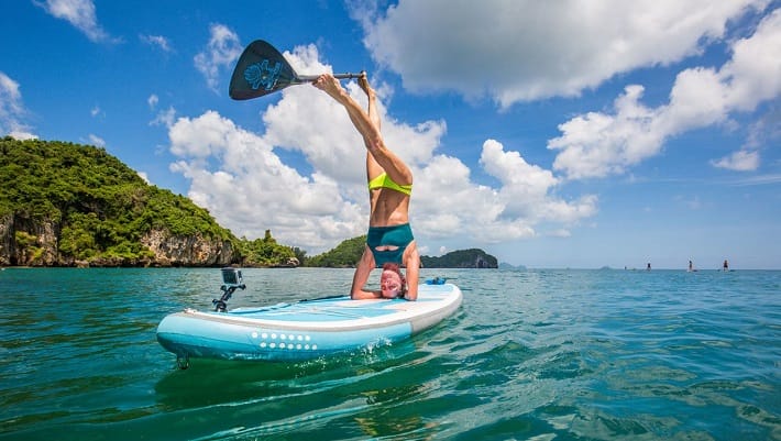 Sunrise Starboard SUP Yoga in Thailand