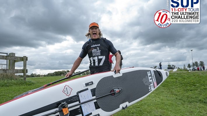 Duncan Slater Charging Ahead on the Red Paddle Elite!