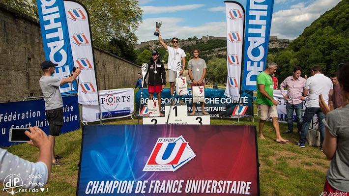 Loïs Chardebas 1er Champion de France Universitaire de SUP race