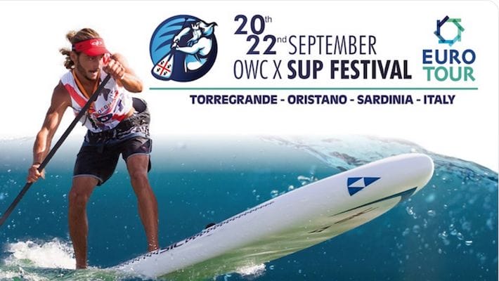 The Sinis SUP Marathon, part of the 2019 Open Water Challenge in Sardinia, Italy will be a Euro Tour event