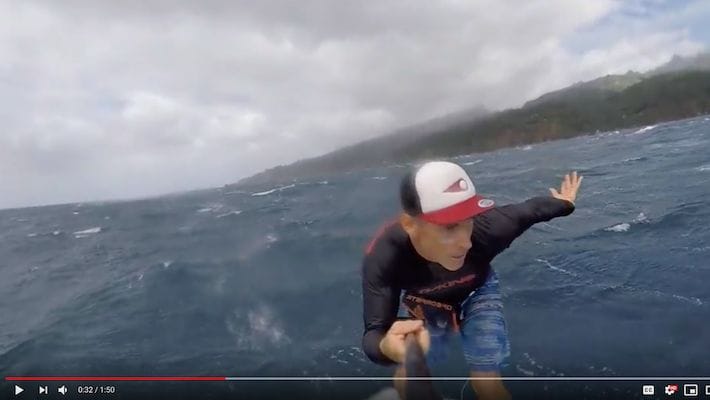 SUP Foil Tahiti: Flying over Tahitian waters with Julien Sudrat and Takuma