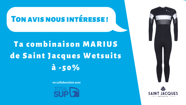 Saint Jacques Wetsuits : la combinaison Marius à -50% en échange de ton expérience !