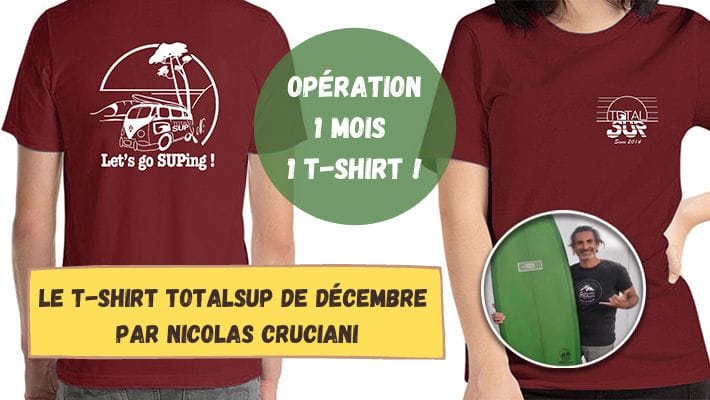 Nicolas Cruciani, Premier Artiste Associé à l’Opération “1 Mois = 1 T-shirt TotalSUP”