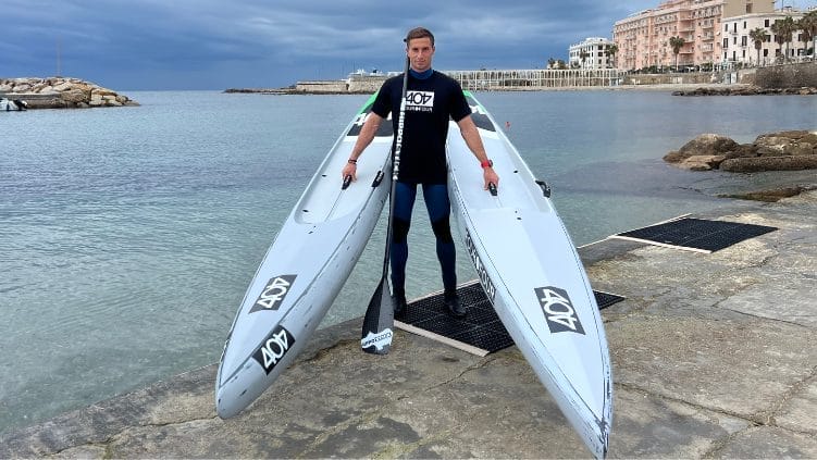 Tommaso Pampinella joins the 404 and Hippostick SUP Race Team